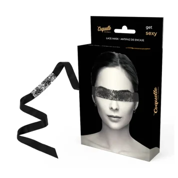 Υφασμάτινη μάσκα ματιών από δαντέλα Coquette Chic Desire για αισθησιακή εμπειρία και παιχνίδια ρόλων