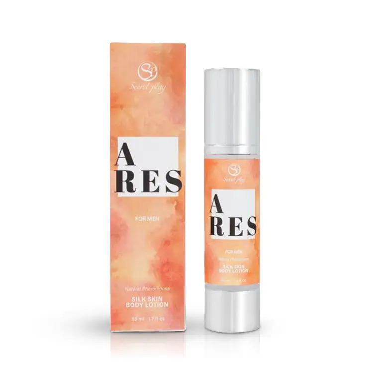 Secretplay - Ανδρικό Body Lotion ARES φερομόνης 50ml 1 Ares Silky Skin ανδρική λοσιόν σώματος 50 ml με φυσικές φερομόνες και εκχύλισμα τρούφας, airless συσκευασία και ξυλώδες άρωμα