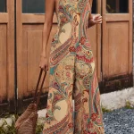 Boho ολόσωμο με paisley print
