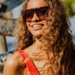 Flattop Shield γυαλιά ηλίου Unisex με tartaruga