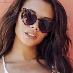 Μαύρα γυαλιά ηλίου καρδιά