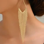 Glam tassel design σκουλαρίκια με αλυσίδες