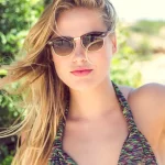 Γυαλιά ηλίου Club λεοπάρ Καφέ με ντεγκραντέ φακό