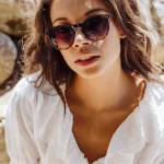 Γυαλιά ηλίου Round μαύρα λεοπάρ ντεγκραντέ