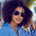 Γυαλιά ηλίου Aviator μεταλλικά χρυσά με καφέ φακούς