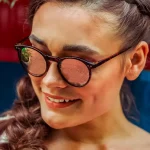 Γυναικεία γυαλιά ηλίου Round ταρταρούγα καφέ