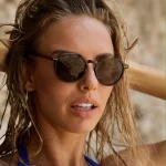 Καφέ γυαλιά ηλίου Round Eco-Vintage