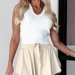 Μπεζ tennis σορτς-φούστα