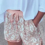 Σομόν λεοπάρ casual σορτς