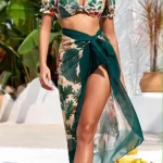 Tropical σετ μπικίνι 3 τεμ. με φούστα παραλίας