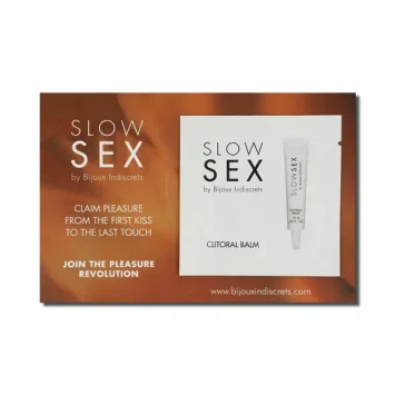 Διεγερτικό balm SLOW SEX 2ml για την κλειτορίδα με θερμαντικό εφέ και άρωμα καρύδας