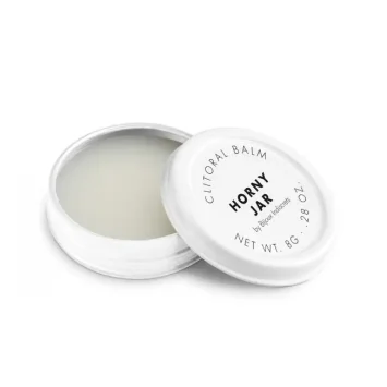Κλειτοριδικό βάλσαμο Horny Jar 8g με θερμαντική δράση και αρωματική σύνθεση για ενίσχυση της ευαισθησίας.