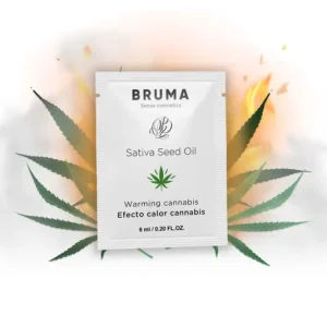 Λιπαντικό τζελ BRUMA με θερμαντικό εφέ και γεύση κάνναβης σε συσκευασία 6ml