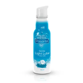 Λιπαντικό βάσης νερού Pasante Light Lube 75 ml διαφανές και άοσμο, κατάλληλο για προφυλακτικά.