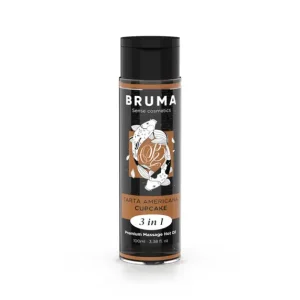 Λάδι μασάζ BRUMA 100ml με γεύση cupcake, θερμαντικό εφέ και vegan σύνθεση.