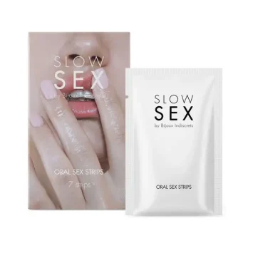 Slow Sex Oral Sex λωρίδες μέντας – παγωμένο εφέ και γεύση μέντας για ενίσχυση της εμπειρίας στο στοματικό σεξ. Συσκευασία 7 τεμαχίων.