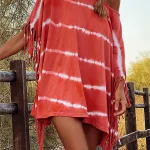 Boho παντζο φόρεμα tie-dy