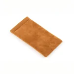 Βελούδινη θήκη γυαλιών Cognac