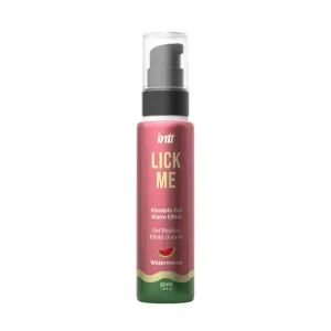 Διεγερτικό βρώσιμο τζελ LICK ME Καρπούζι 50ml με γλυκιά γεύση και θερμαντικό εφέ.