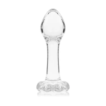 Γυάλινη πρωκτική σφήνα MODEL 2 11cm από borosilicate glass με ασφαλή βάση και σταδιακή διαμόρφωση