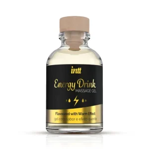 INTT gel μασάζ 30ml με άρωμα και γεύση ενεργειακού ποτού και θερμαντική δράση.