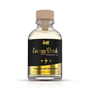 INTT gel μασάζ 30ml με άρωμα και γεύση ενεργειακού ποτού και θερμαντική δράση.