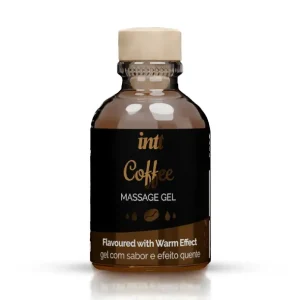 INTT gel μασάζ 30ml με άρωμα και γεύση καφέ και θερμαντική δράση.