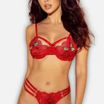 Patch strappy σετ κόκκινο