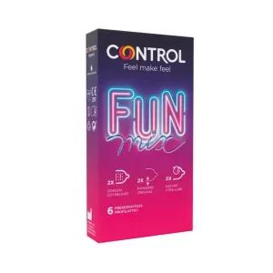 Προφυλακτικά Control Feel Fun Mix – συσκευασία 6 τεμαχίων με Touch & Feel, Finissimo και XtraLube.