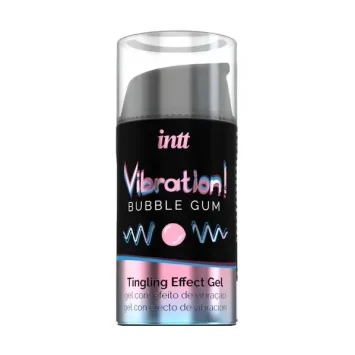 INTT Vibration υγρός δονητής 15ml με γεύση τσιχλόφουσκα για διέγερση στην ευαίσθητη περιοχή
