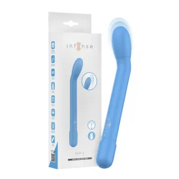Μπλε δονητής σημείου G 19cm από τη σειρά INTENSE FUN με 10 λειτουργίες δόνησης.