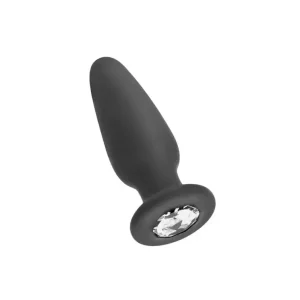 Πρωκτική σφήνα σιλικόνης με διακοσμητικό κόσμημα Size M 10,4 cm, για πιο έντονη διείσδυση και αισθησιακή εμπειρία