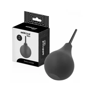 Addicted Toys travel anal cleanser 90 ml, compact εργονομικός καθαριστής πρωκτού από ασφαλή υλικά.