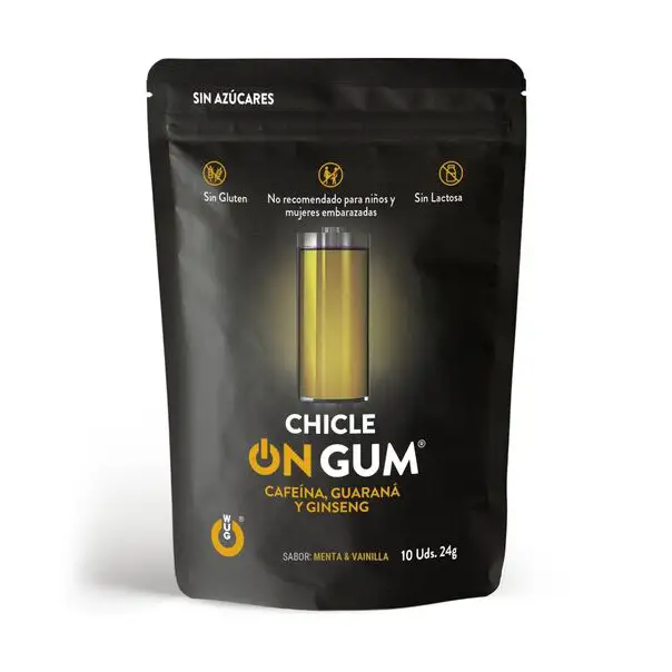 Τσίχλες On Gum με καφεΐνη, ginseng και guarana για άμεση ενεργειακή ενίσχυση με γεύση μέντας