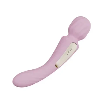 Διπλός wand διεγέρτης LELO SWITCH ροζ παστέλ με δύο μοτέρ και σύνδεση εφαρμογής.