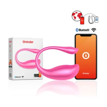 Egg δονητής Nairobi ροζ ONINDER™ με έλεγχο μέσω εφαρμογής και αδιάβροχη κατασκευή.
