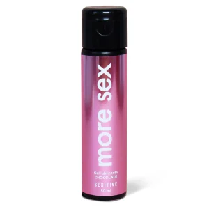 Λιπαντικό More Sex με γεύση σοκολάτας 100ml, με βάση το νερό, vegan και χωρίς parabens.