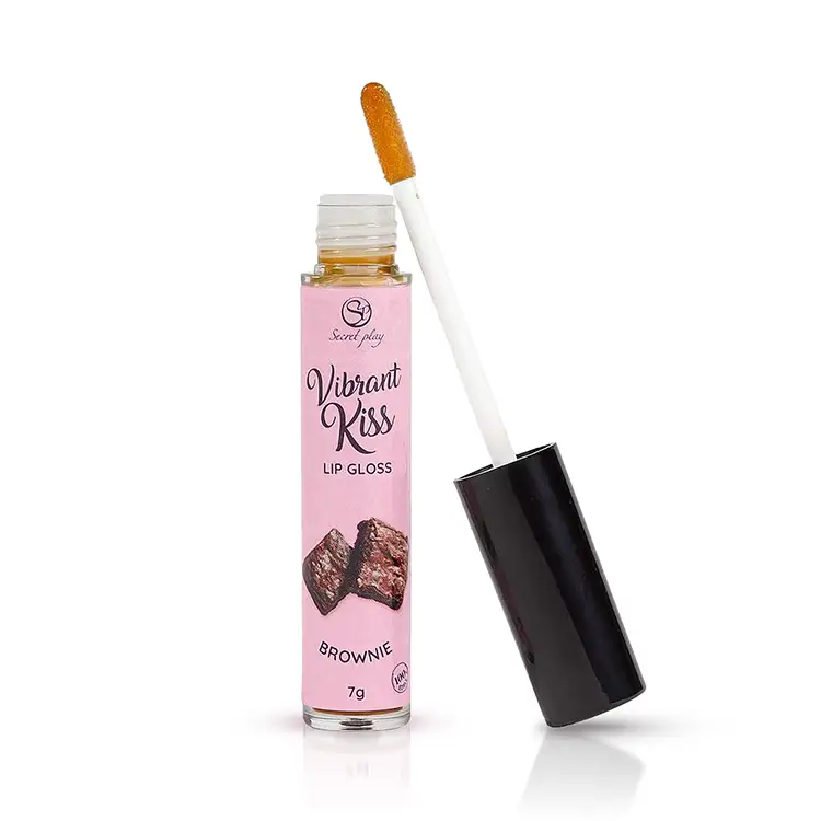 Secretplay - Lip gloss Vibrant Kiss για δονούμενα φιλιά - Brownie 3 Secretplay - Lip gloss Vibrant Kiss για δονούμενα φιλιά - Brownie - Image 3