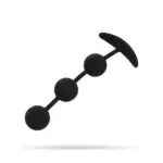 Black&Silver - Ανατομικά Anal Beads σιλικόνης HARRY 14cm