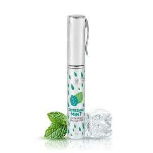 Mint oral & throat spray 11 g με γεύση μέντα, 100% βρώσιμο, water-based, χωρίς ζάχαρη και vegan.