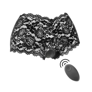 Δονητικό massager Black&Silver™ Zara με τηλεχειρισμό και εσώρουχο, 10 λειτουργίες δόνησης, σιλικόνη φιλική προς το σώμα και επαναφορτιζόμενη USB λειτουργία.