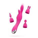 Intense - Δονητής CHER με εναλασώμενες κεφαλές φούξια