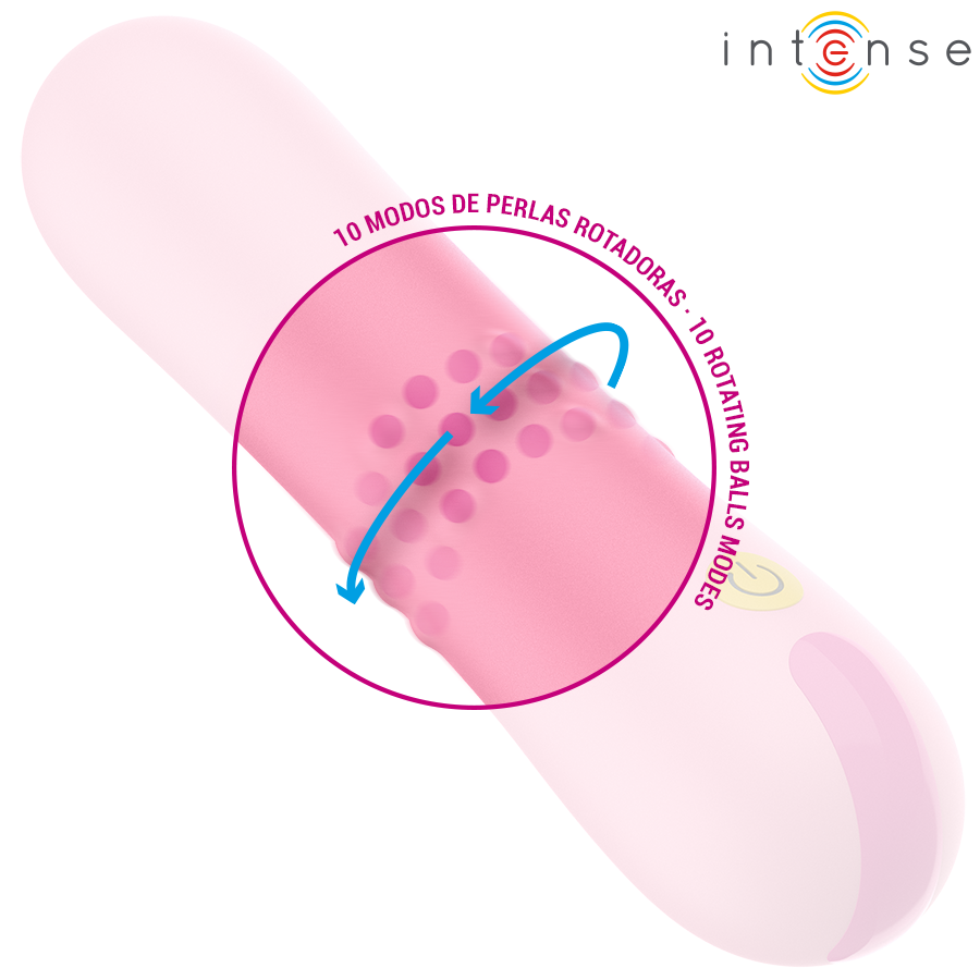 Intense - Δονητής BARBARA με περιστρεφόμενες σφαίρες 14.5cm 4 Intense - Δονητής BARBARA με περιστρεφόμενες σφαίρες 14.5cm - Image 4