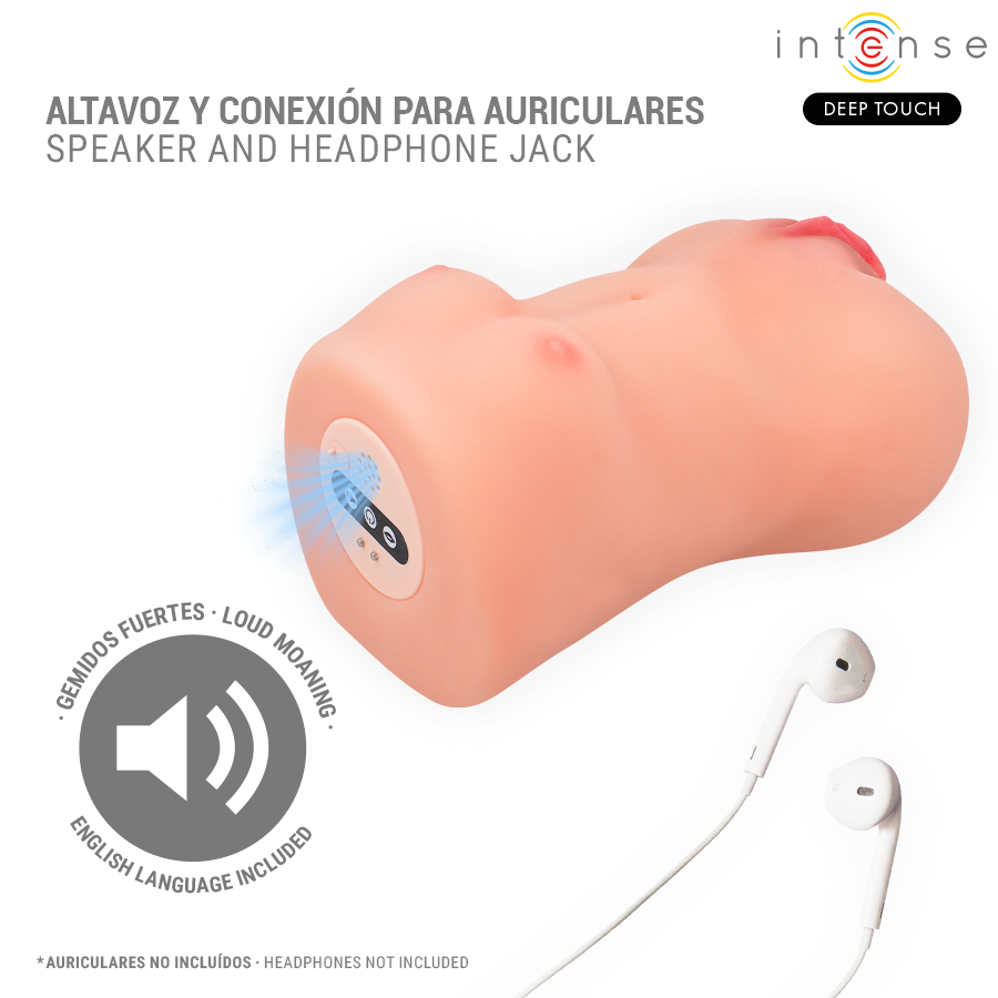 Intense Deep Touch - Ρεαλιστικός αυνανιστής CATHERINE με δόνηση και ήχο 3 Intense Deep Touch - Ρεαλιστικός αυνανιστής CATHERINE με δόνηση και ήχο - Image 3