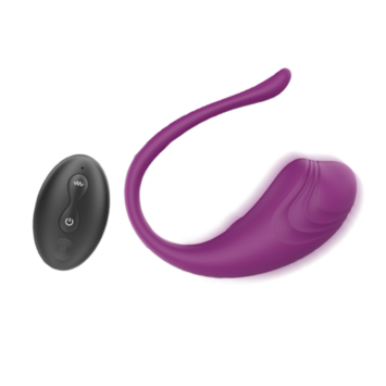 KooKoo 22 Intense δονητικό αυγό με τηλεχειριστήριο και USB επαναφόρτιση, εργονομικό σχήμα με εύκαμπτη ουρά, μήκος αυγού 9,5 cm και διάμετρο 3,6 cm