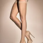 Nude καλσόν με ενσωματωμένες ζαρτιέρες (ONE SIZE S/L)