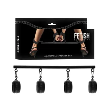 KooKoo 24 Αποσπώμενη modular μπάρα διάνοιξης Fetish Submissive nickel free 62 cm με κρίκους σύνδεσης για χειροπέδες ή σχοινιά bondage