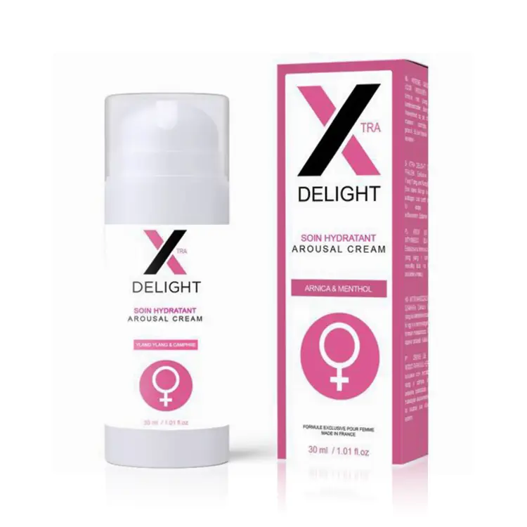 RUF - Γυναικείο διεγερτικό τζελ X DELIGHT 30ml 1 Συσκευασία 30ml του διεγερτικού gel XTRA DELIGHT με αργινίνη και μέντα για αυξημένη ευαισθησία.