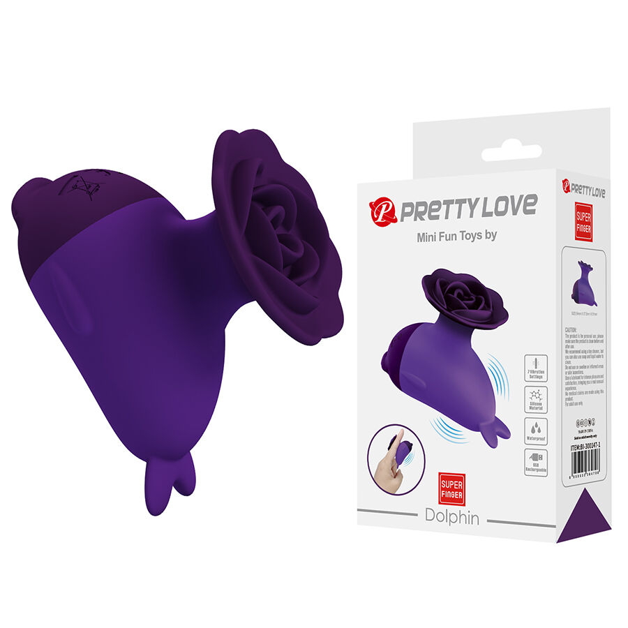Pretty Love - Mini κλειτοριδικός διεγέρτης DOLPHIN μωβ 7 Pretty Love - Mini κλειτοριδικός διεγέρτης DOLPHIN μωβ - Image 7