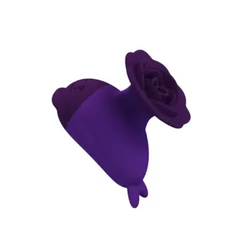 KooKoo 21 Μοβ δονητής σε σχήμα δελφινιού από σιλικόνη, ιδανικός για κλειτοριδική διέγερση και μασάζ.